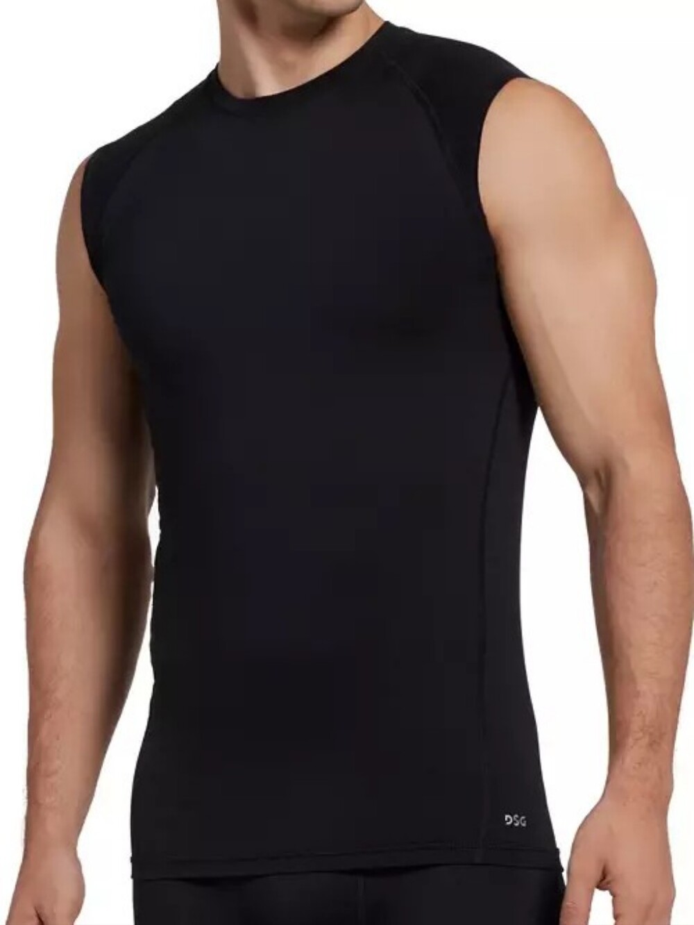 DSG Black Compression Tank Top / Muscle Shirt - Size Medium Mens